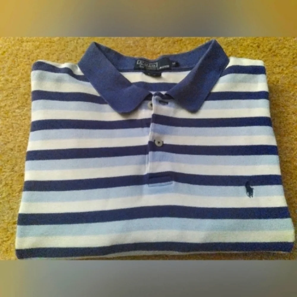 Polo by Ralph Lauren Striped Polo Preppy Y2K Office‎ Casual Academia Shirt XL